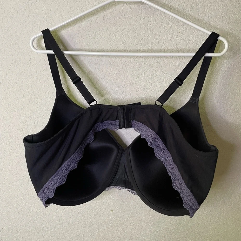 Adore Me black/purple bra
